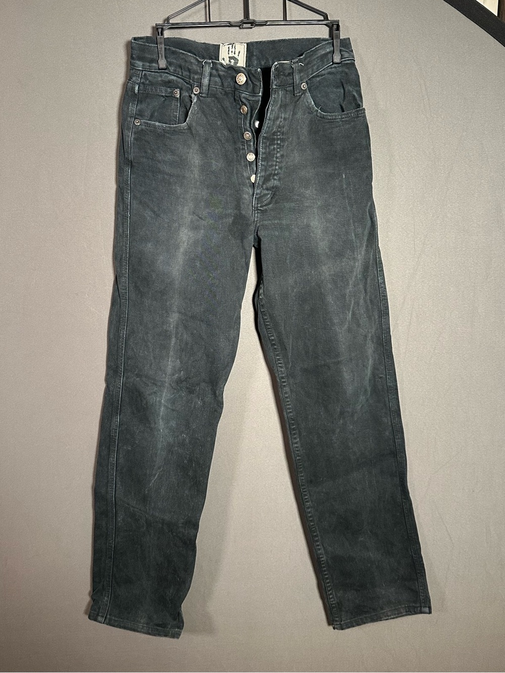 Jean Paul Gaultier Men's Black Straight Denim Jeans Vintage - Picture 2 of 15